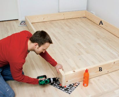 Parven kehyksen teko Parven kehyksen rakentaminen